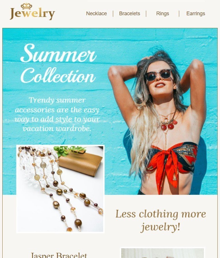 Text template example summer collection Text template example summer collection