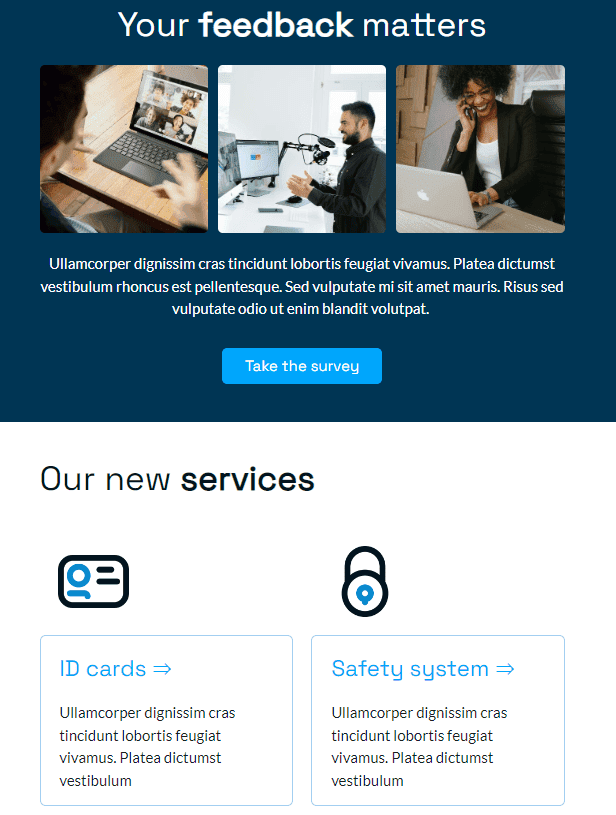 Survey Invitation Email for IT Product Companies