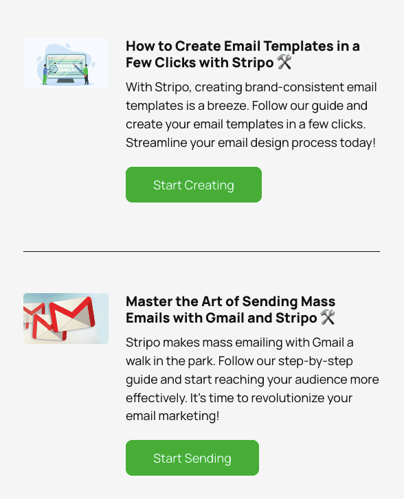 This is the email with AI-generated content