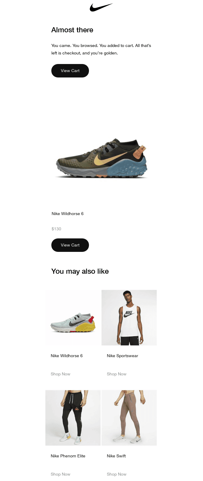 Nike Cross-Selling-E-Mail Nike Cross-Selling-E-Mail