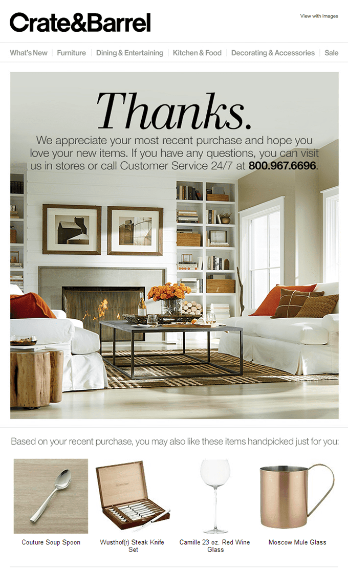 Crate & Barrel Cross-Selling-E-Mail Crate & Barrel Cross-Selling-E-Mail