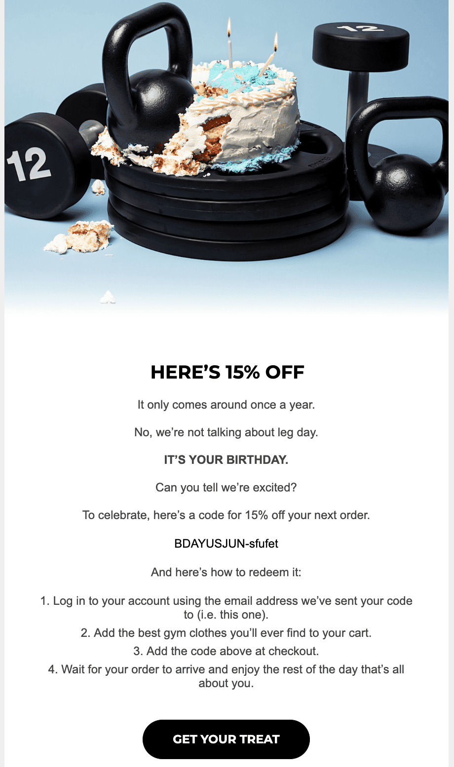 Anniversary email campaigns - Happy Birthday