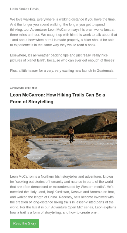 Fostering engagement and loyalty through a good story Fostering engagement and loyalty through a good story