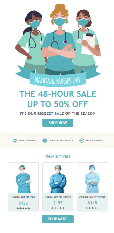 Шаблон для успішної email-маркетингової кампанії для медичних установ