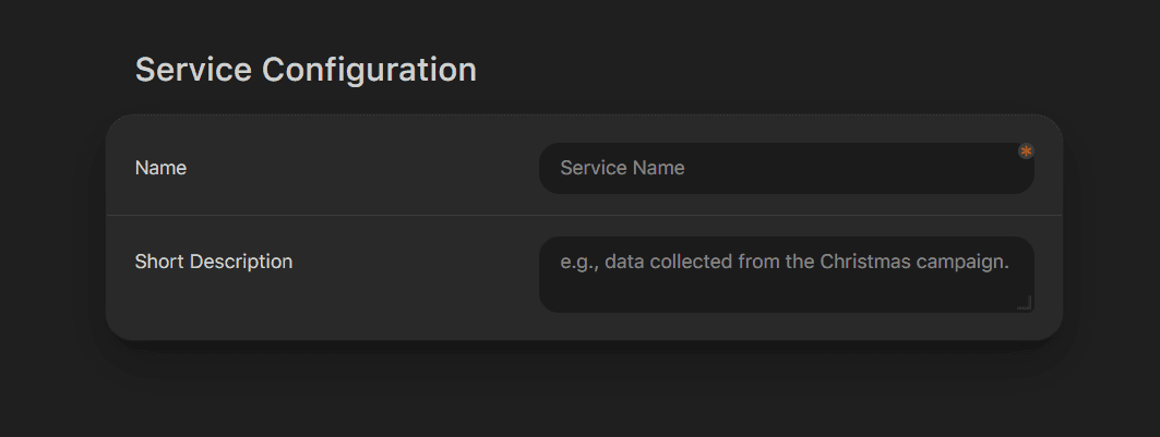 Naming data service Naming data service