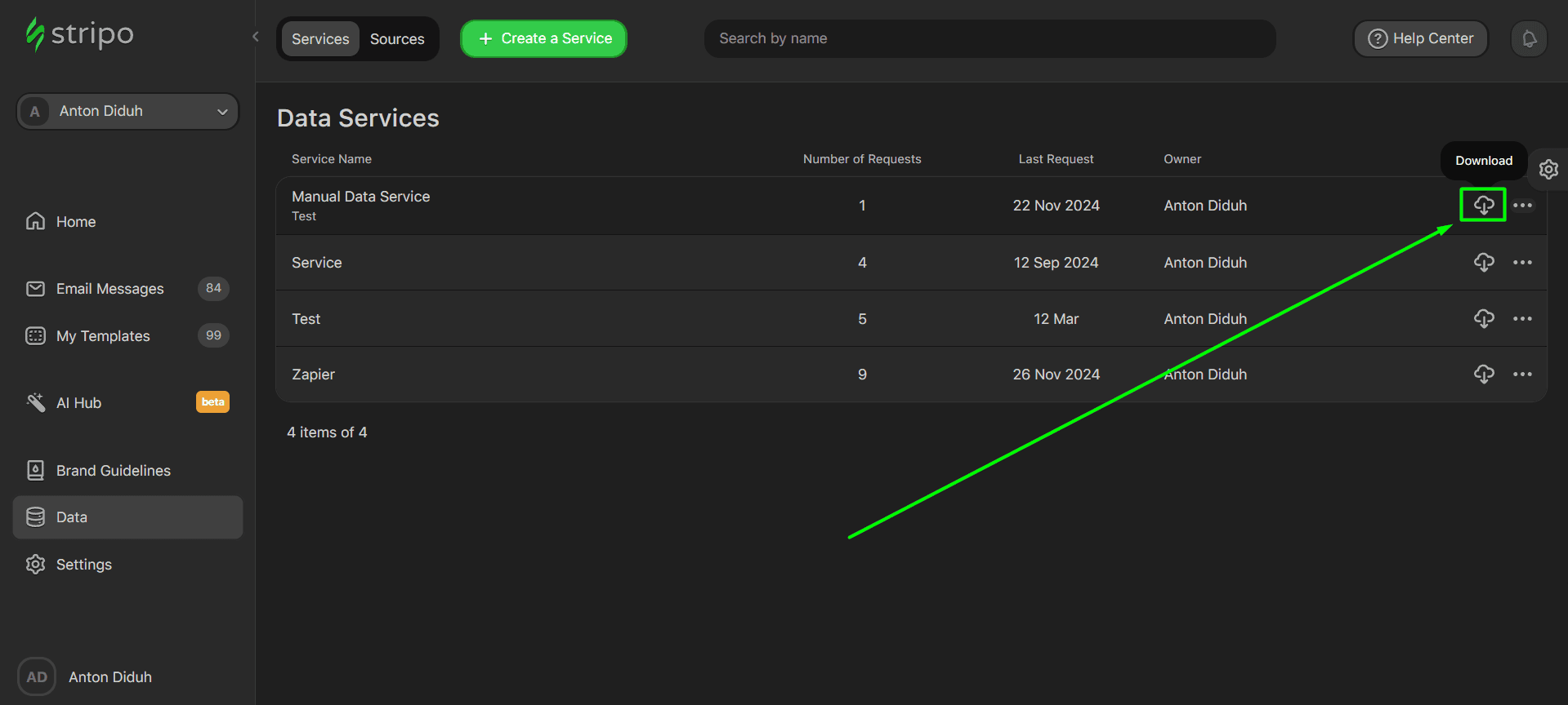Downloading the answers Downloading the answers