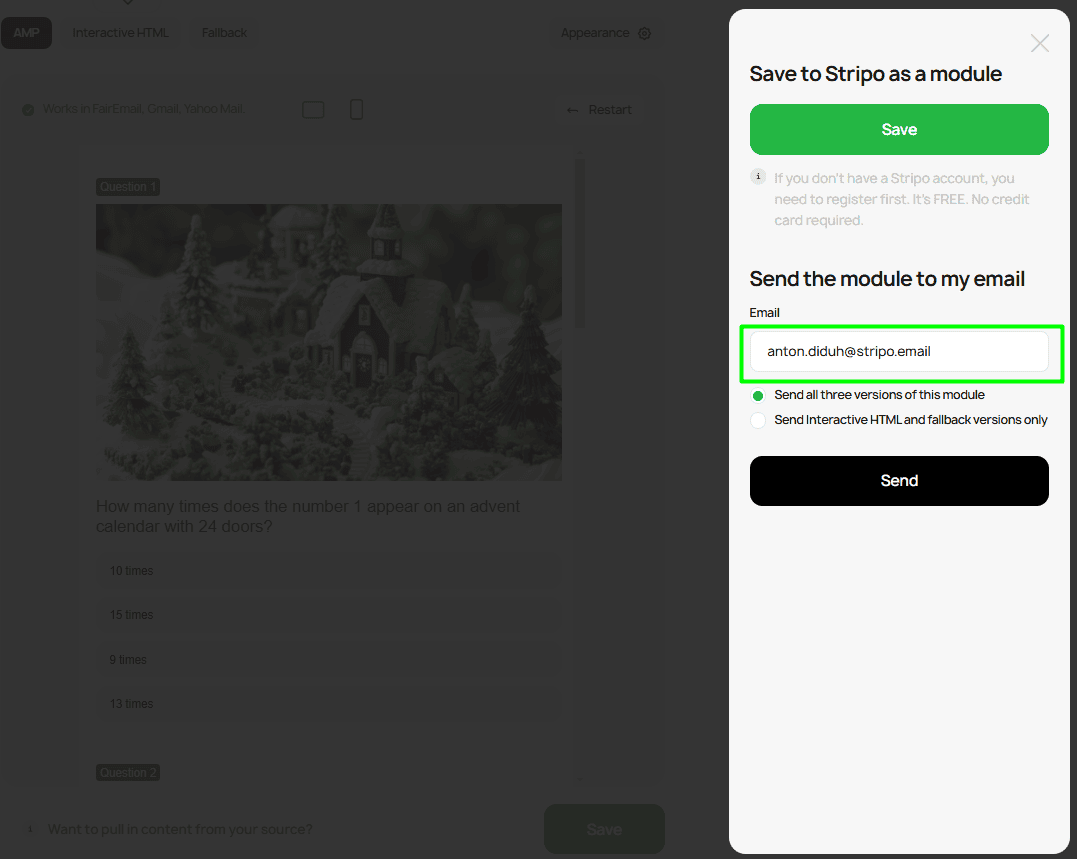 Pasting email address Pasting email address