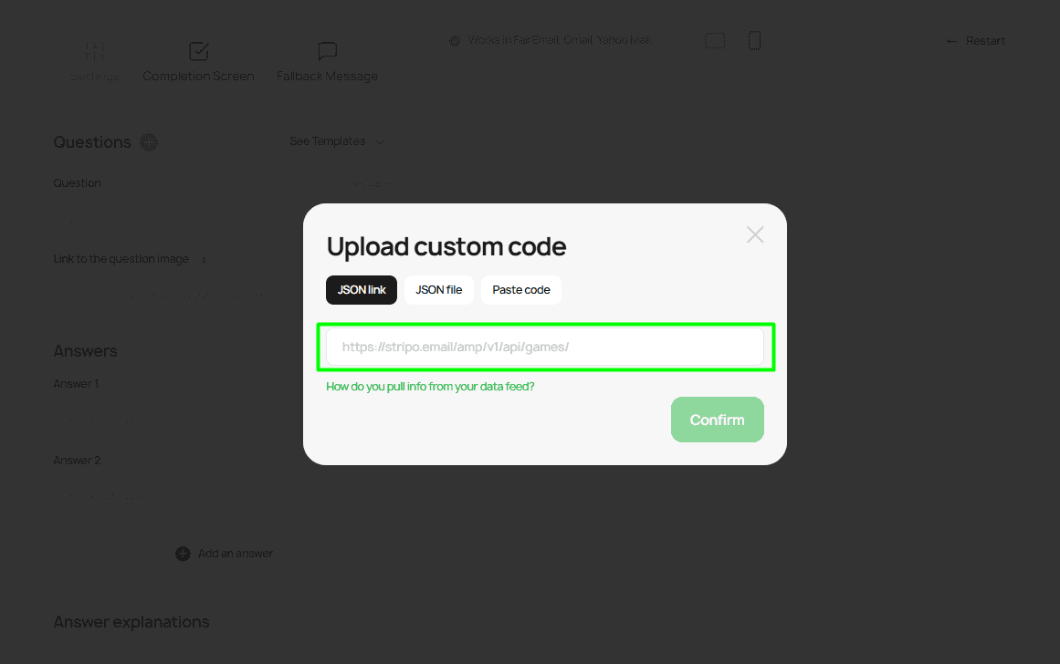 Place for pasting data source link Place for pasting data source link