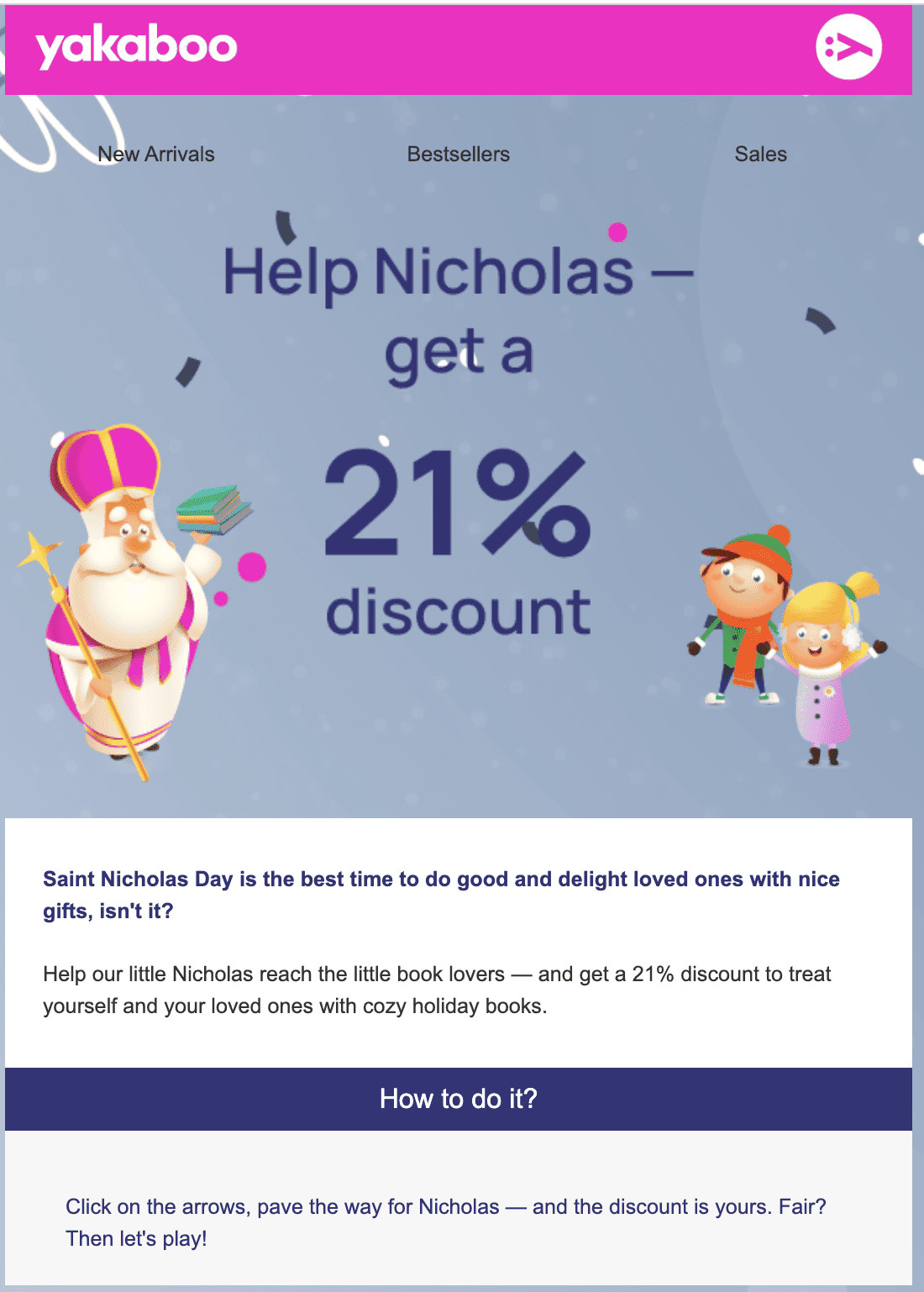 Example of email with maze completion Example of email with maze completion