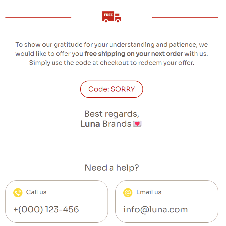 Offer customers free shipping or a discount Offer customers free shipping or a discount