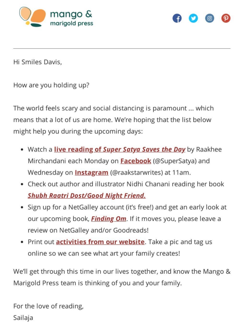 Приклад листа від Меган Бошуйзен Приклад листа від Меган Бошуйзен