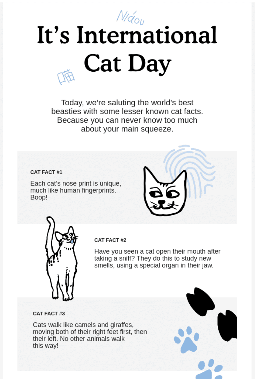 Email campaign for pet food brand to pet owners Email campaign for pet food brand to pet owners