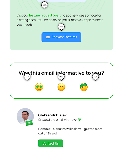 Stripo email sent from an email marketer specialist Stripo email sent from an email marketer specialist