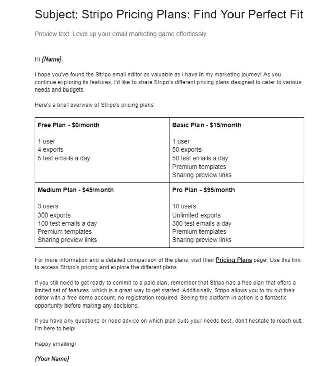 Email copywriting _ Stripo