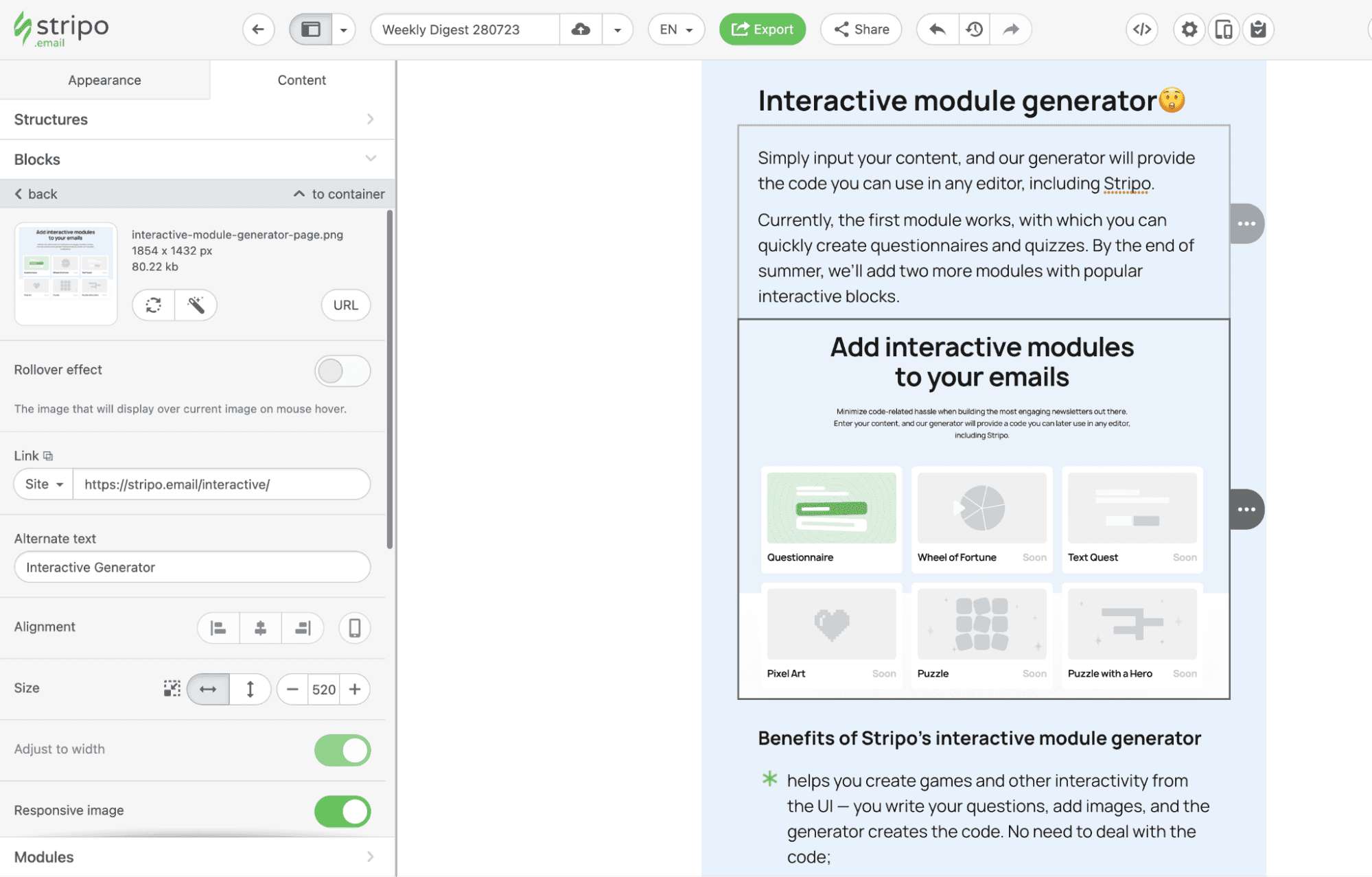 Creating Email Layout