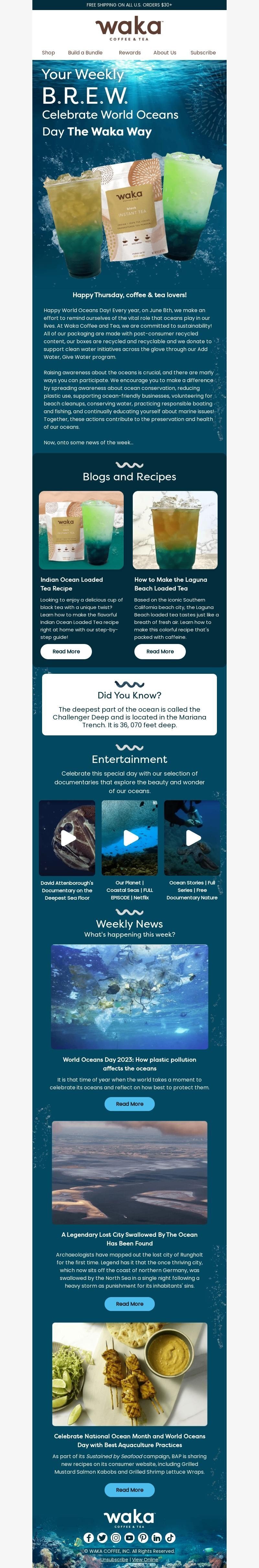 Email example with background images