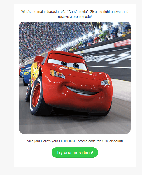 Winning Completion Message