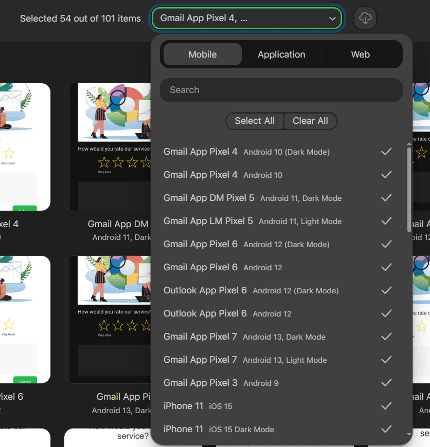 Different Email on Acid tests