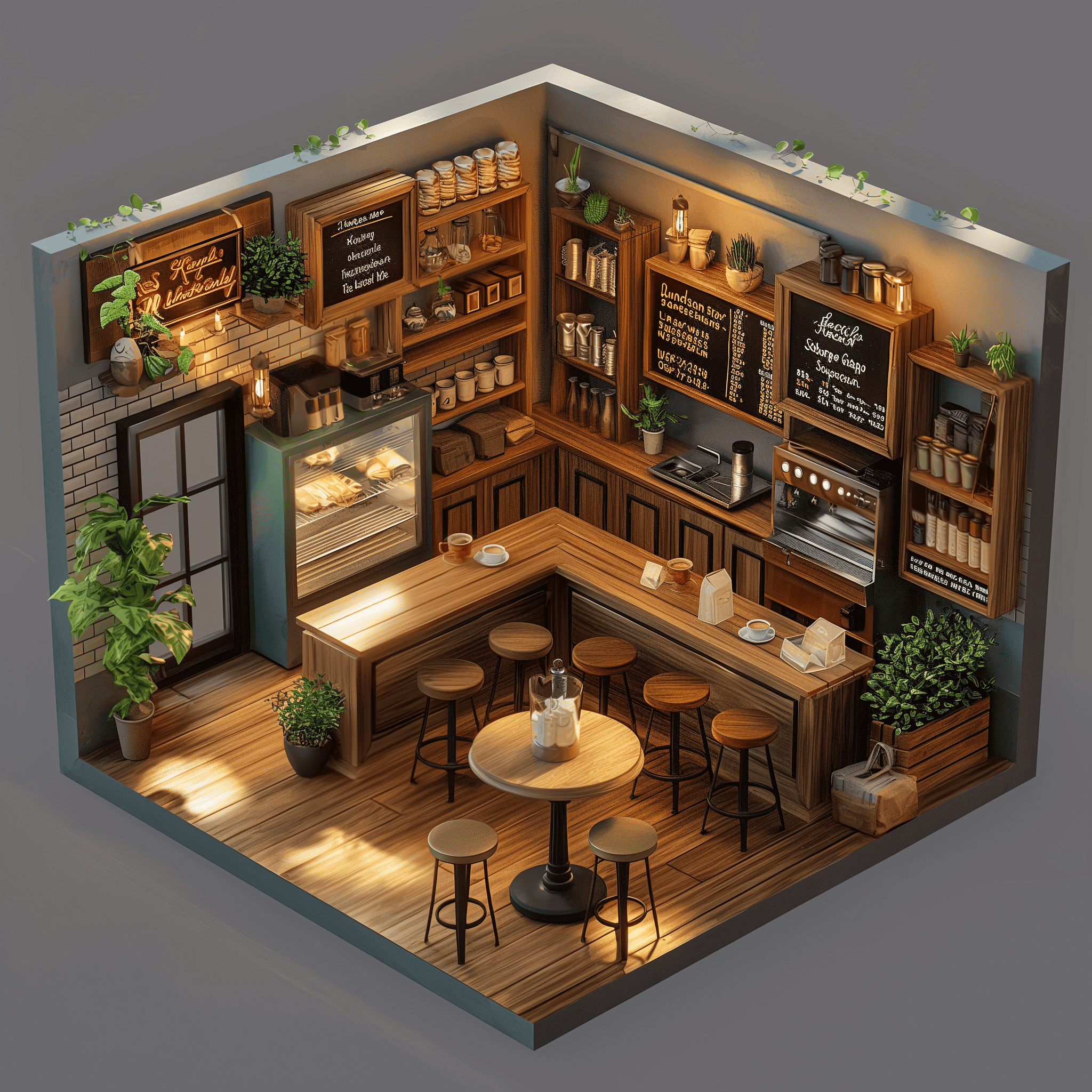 Midjourney example of coffee shop image Midjourney example of coffee shop image