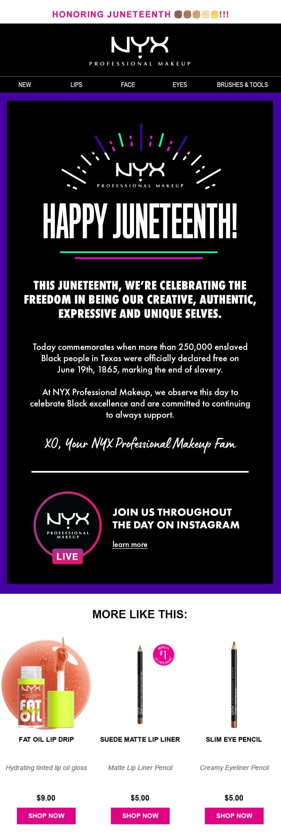 Пример летнего email-маркетинга Пример летнего email-маркетинга