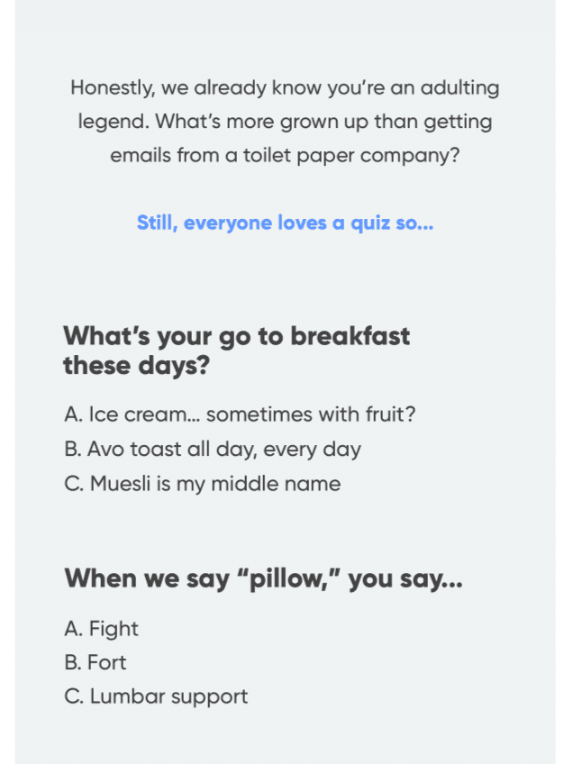 Email quizzes _ Experiential marketing event Email quizzes _ Experiential marketing event