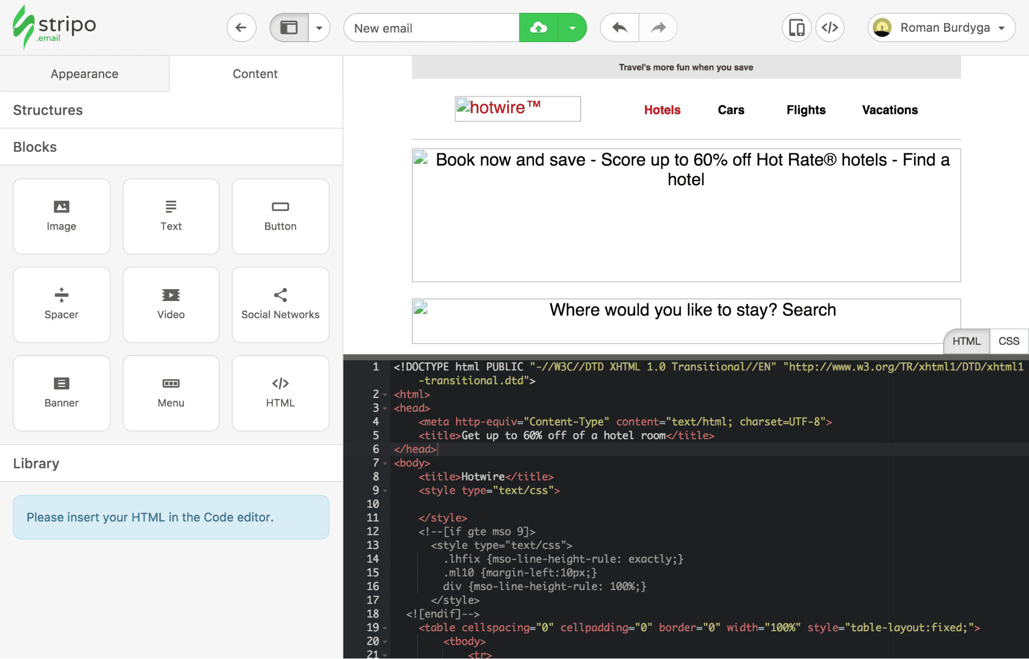 Adaptation of the Custom HTML in Stripo Adaptation of the Custom HTML in Stripo