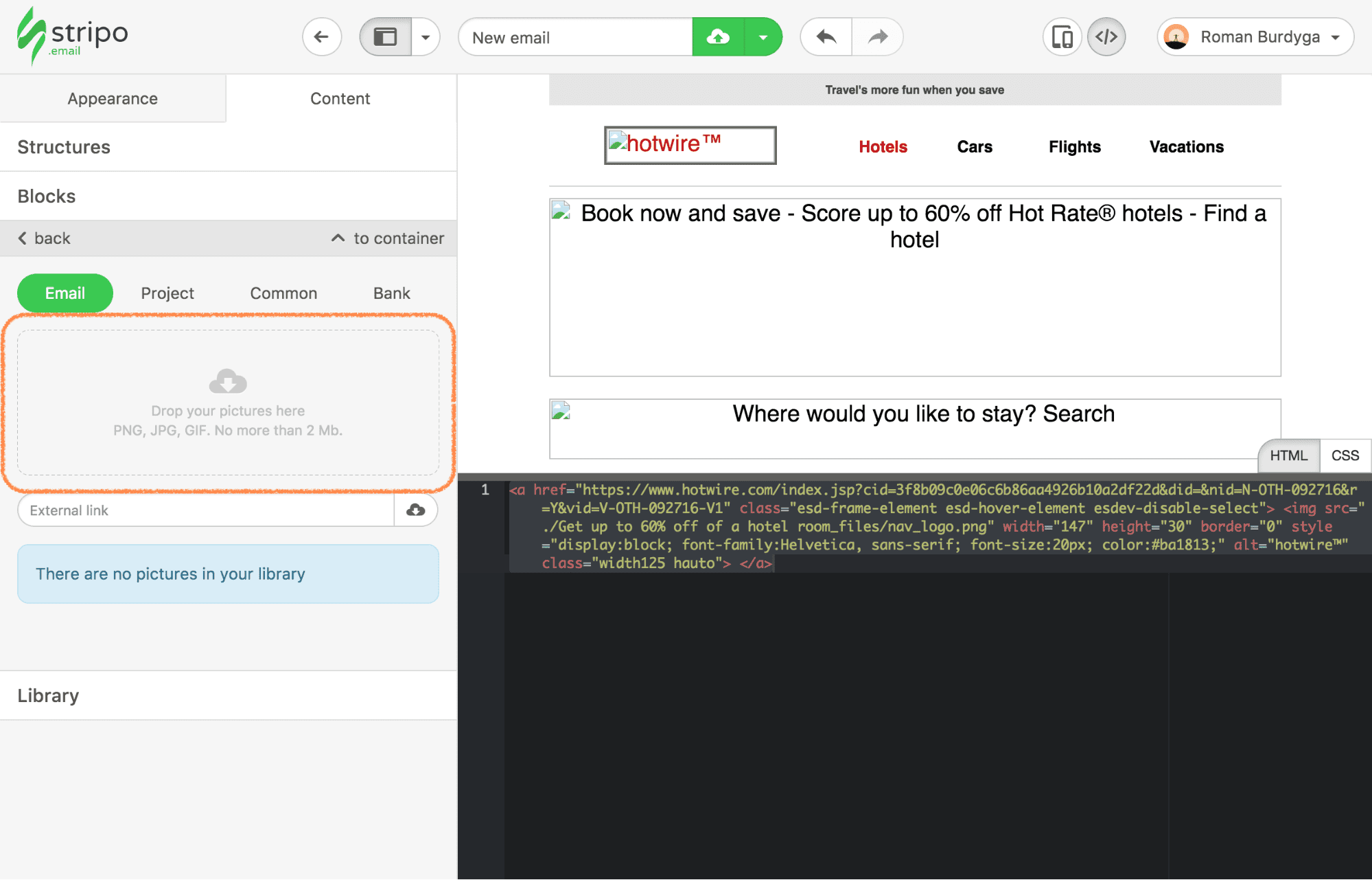 Adaptation of the Custom HTML in Stripo Adaptation of the Custom HTML in Stripo