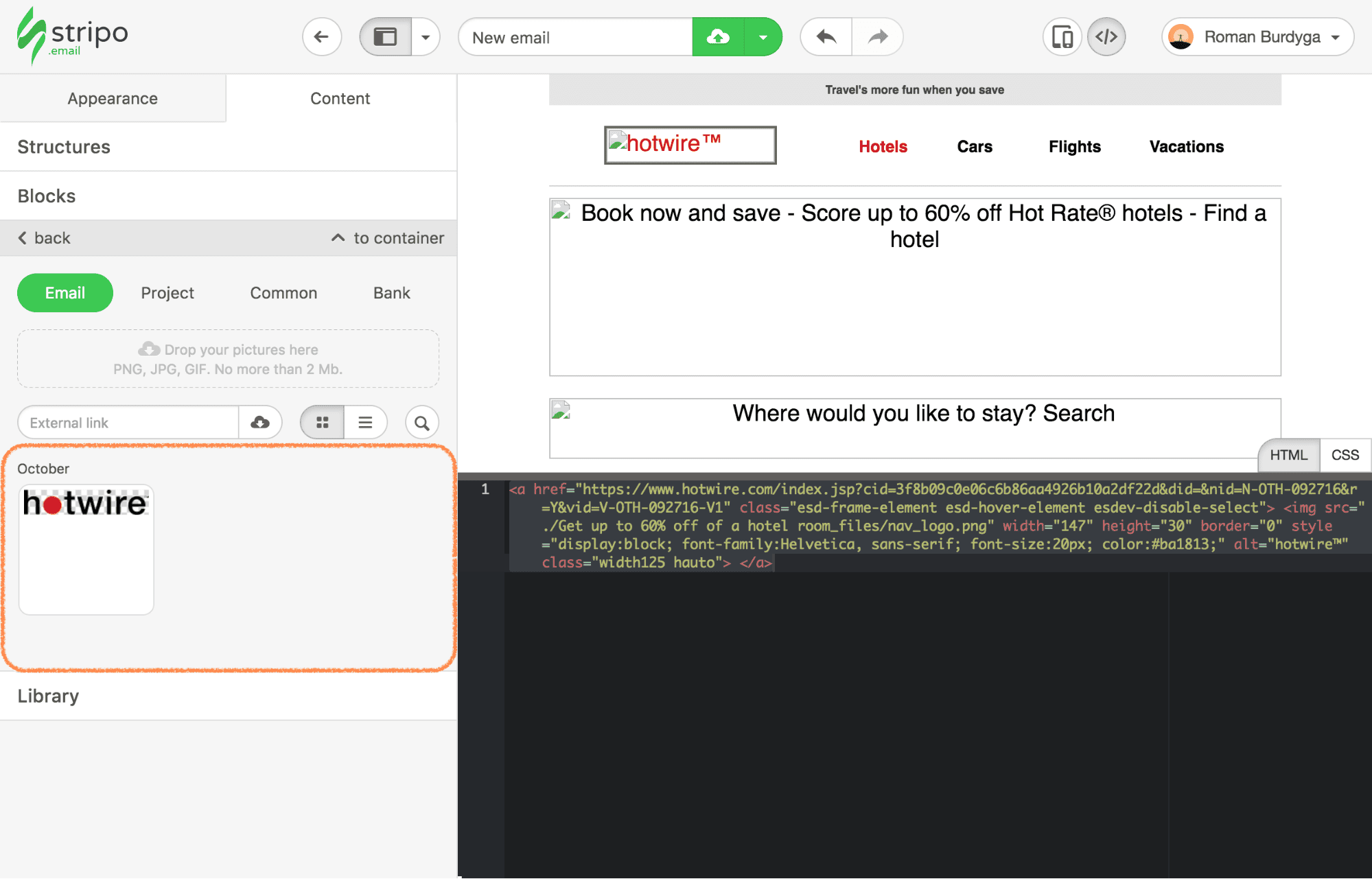 Adaptation of the Custom HTML in Stripo Adaptation of the Custom HTML in Stripo