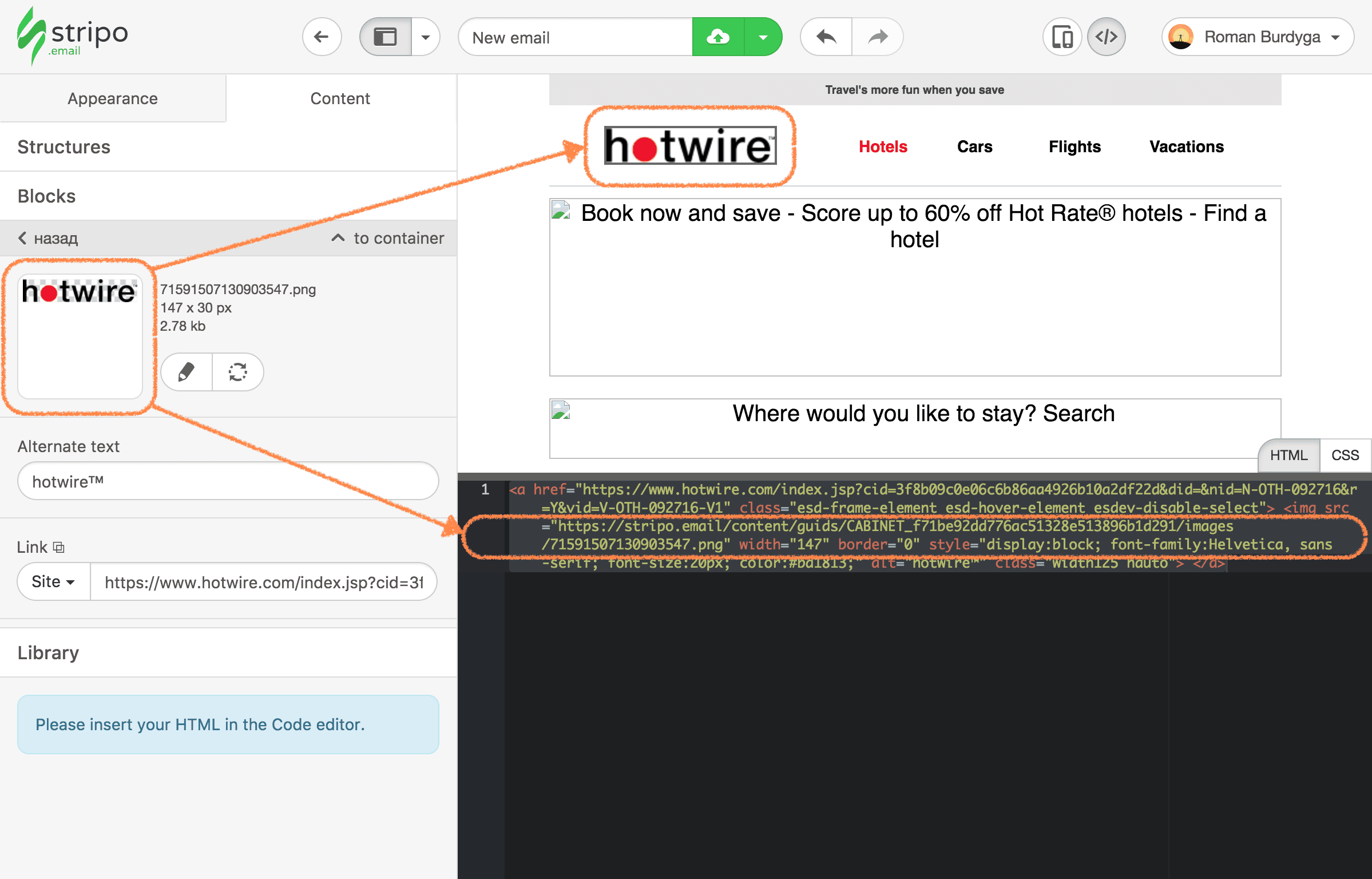 Adaptation of the Custom HTML in Stripo Adaptation of the Custom HTML in Stripo