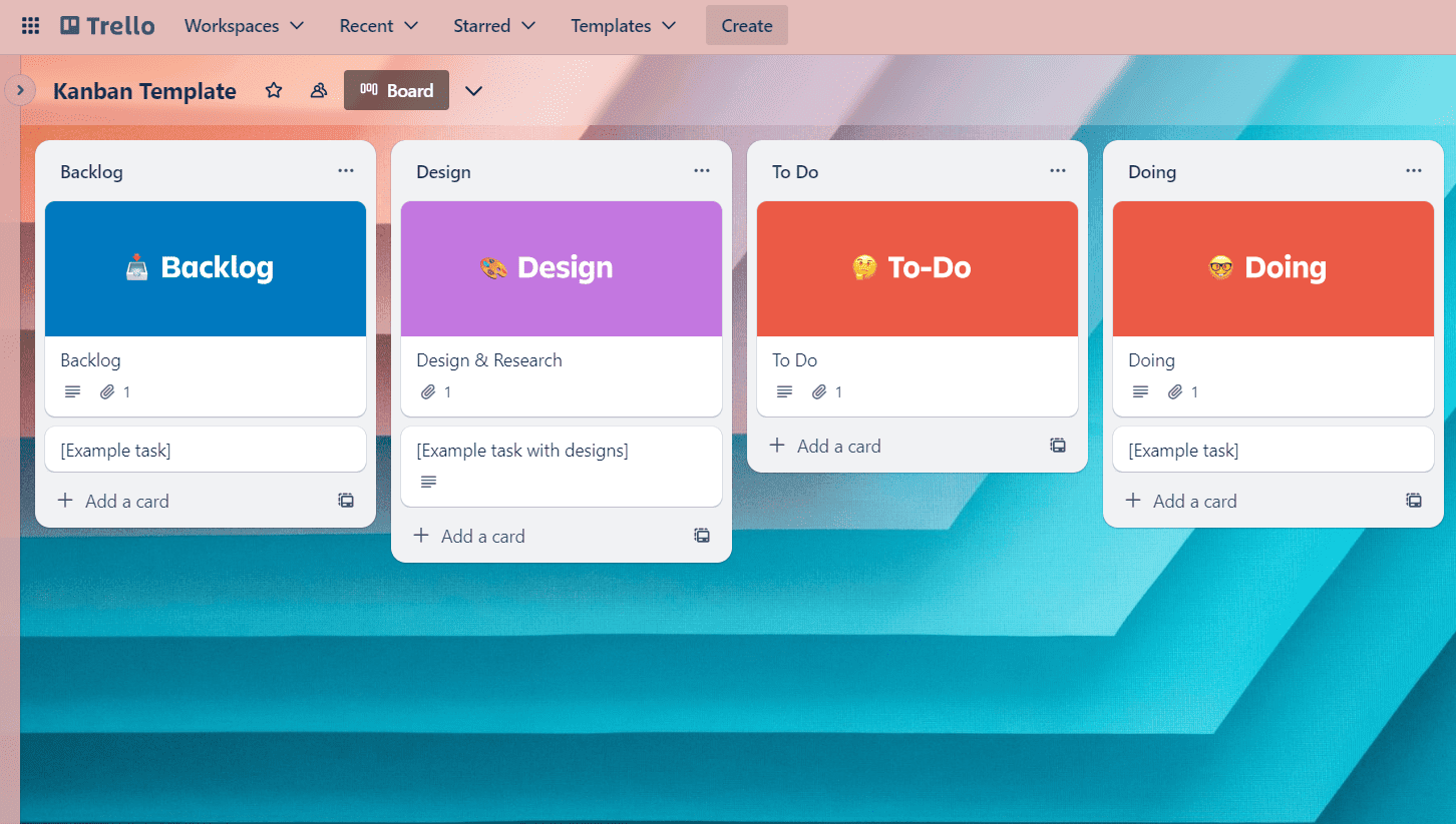 Канбан-шаблон Trello
