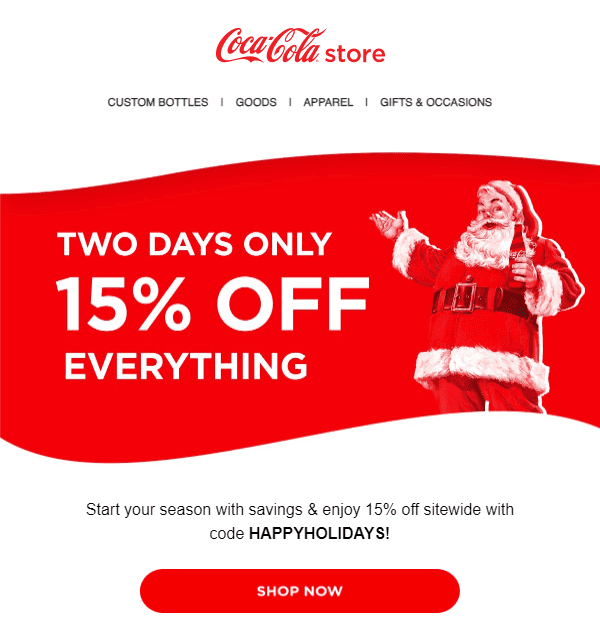 Coca-Cola _ Пример узнаваемой палитры цветов