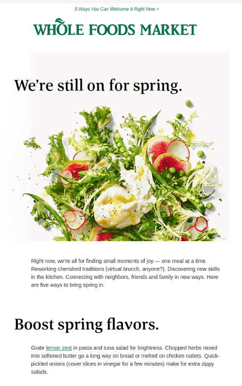 Whole Foods _ Использование яркого цвета