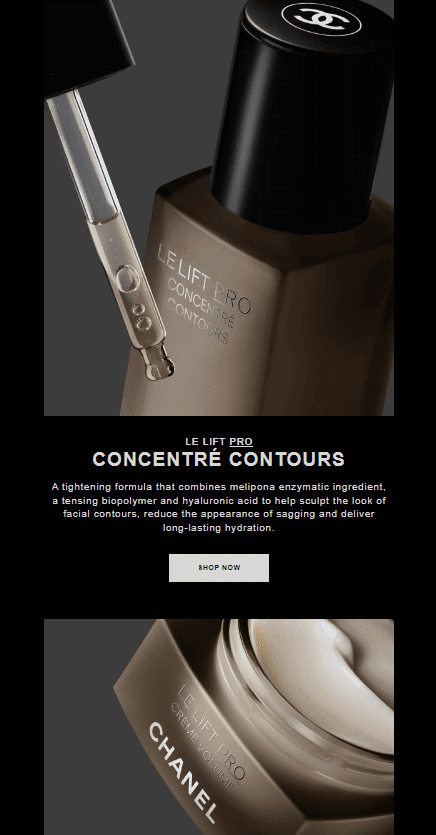 Chanel _ Черный как фирменный цвет для привлечения внимания читателя