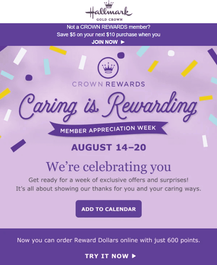 Hallmark _ Пурпурный как основной цвет