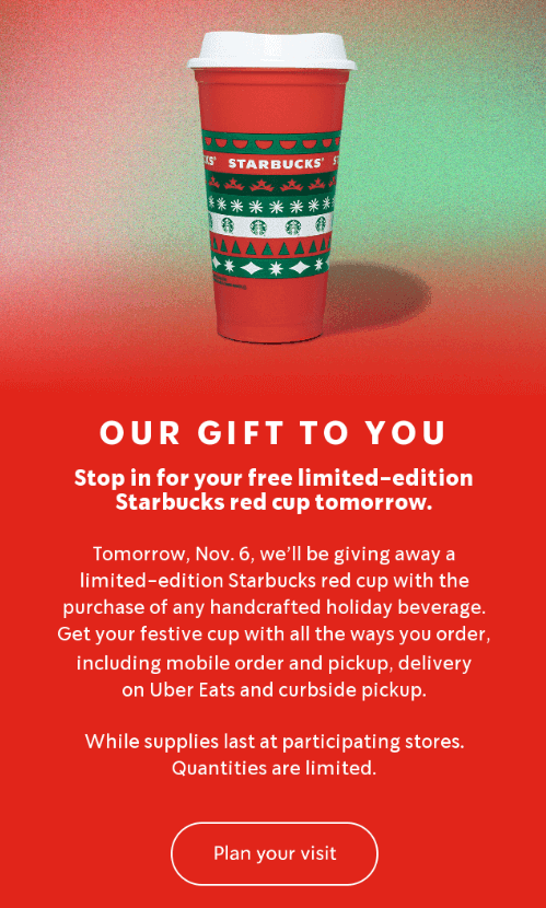 Starbucks red cups _ Дизайн и символика праздников