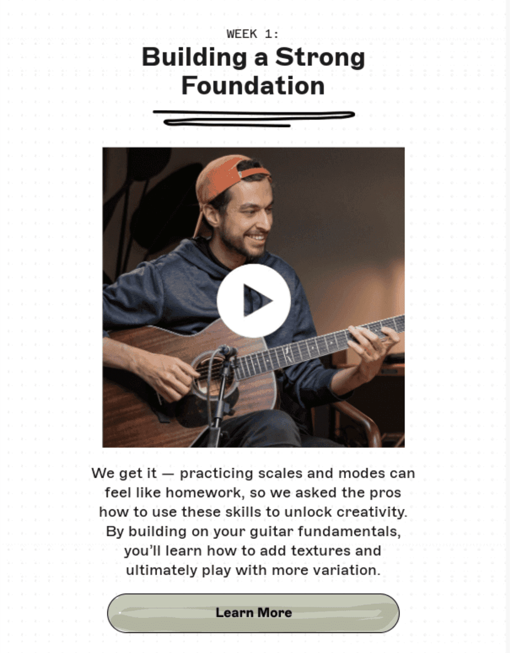 Приклад листа з вбудованим відео