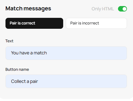 Tweaking HTML Find a Pair Messages Tweaking HTML Find a Pair Messages