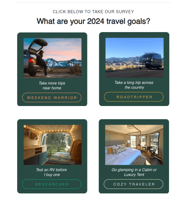 Використовуйте інтерактивні анкети _ Outdoorsy