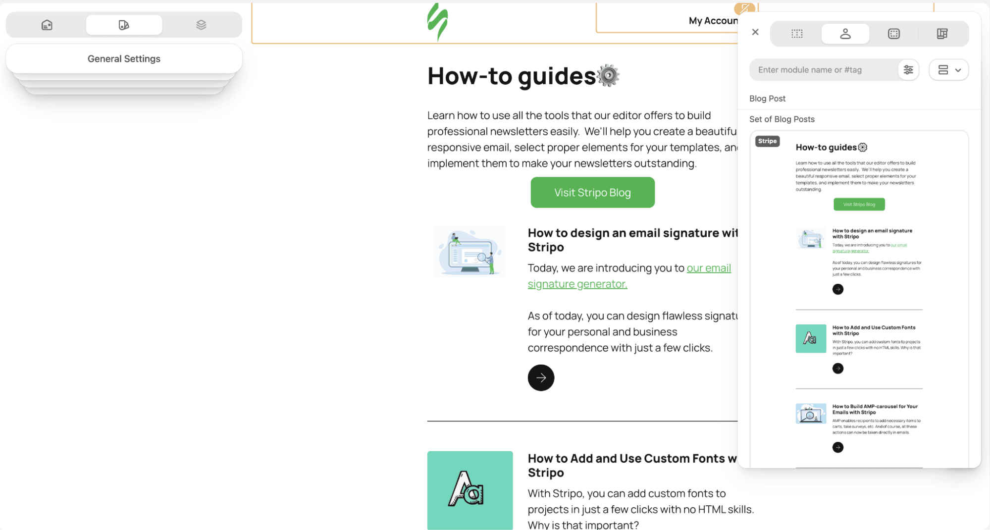Brand Consistent Email with Modules Brand Consistent Email with Modules
