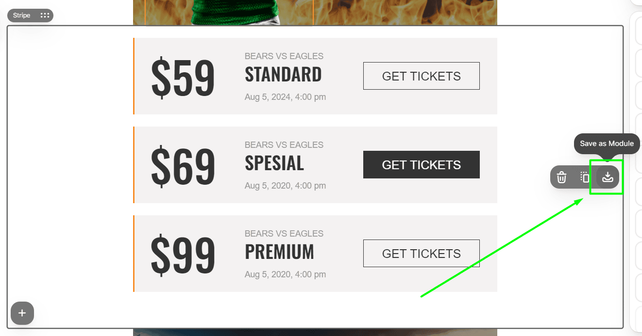Saving Email Element as a Module Saving Email Element as a Module