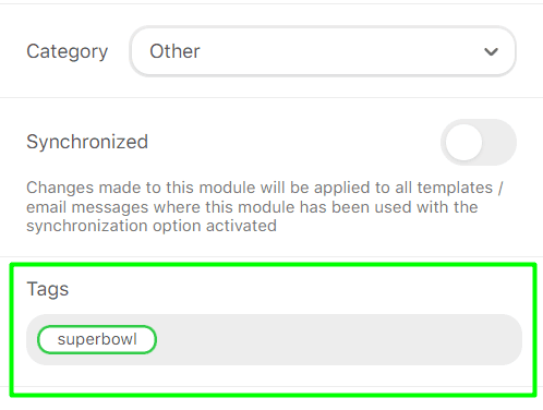 Adding Tags to Modules Adding Tags to Modules