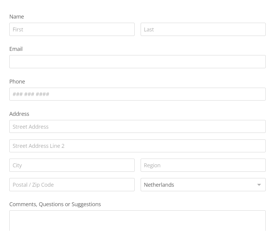 Sign-up form example for your strategy Sign-up form example for your strategy