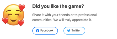 Приклад того, як надати гравцям можливість поділитися результатами гри Приклад того, як надати гравцям можливість поділитися результатами гри