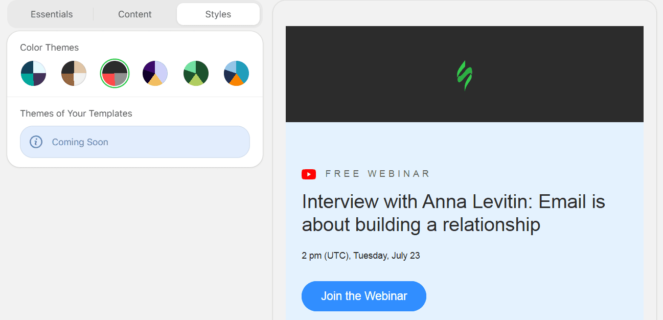 AI assistant design content styles