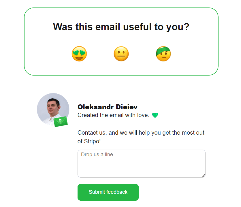 Collecting feedback and NPS ratings Collecting feedback and NPS ratings