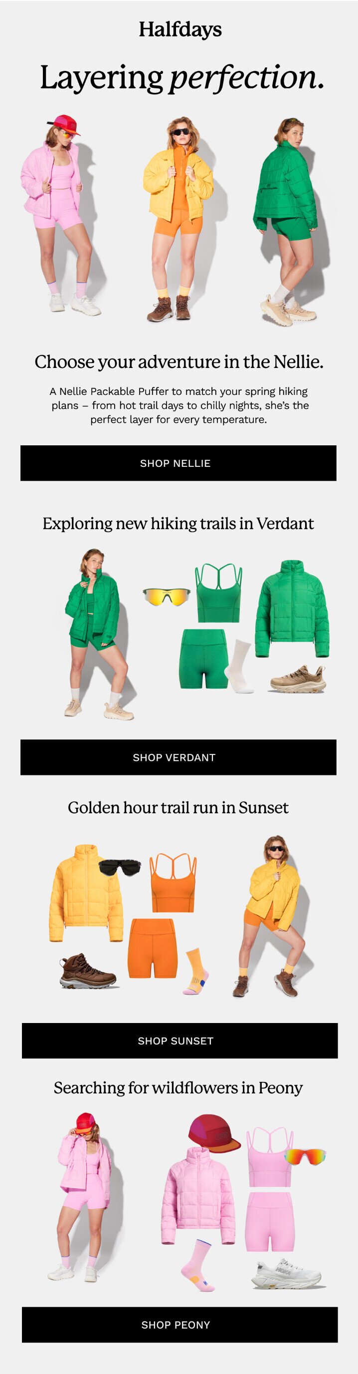 Email example with bright colors Email example with bright colors