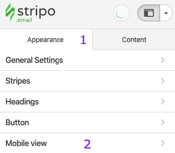 Entering the Mobile View Tab _ Working with Button Entering the Mobile View Tab _ Working with Button