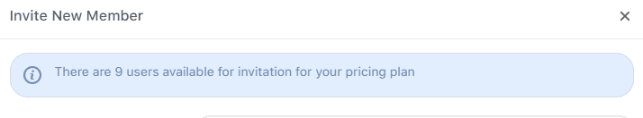 Member limit depending on plan