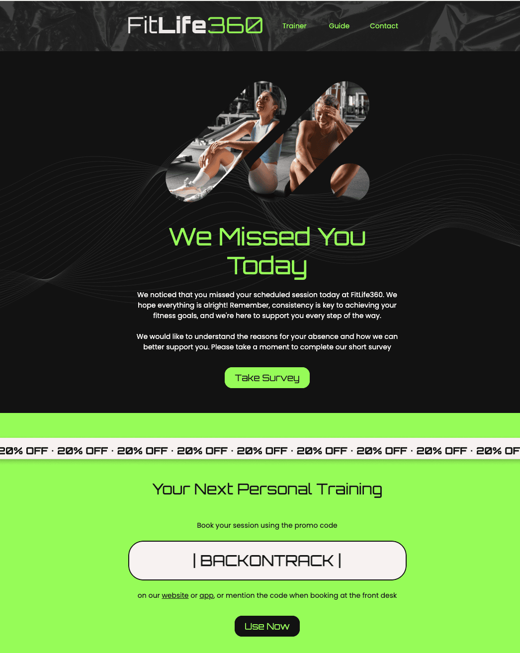 Digital marketing campaign to encourage customers