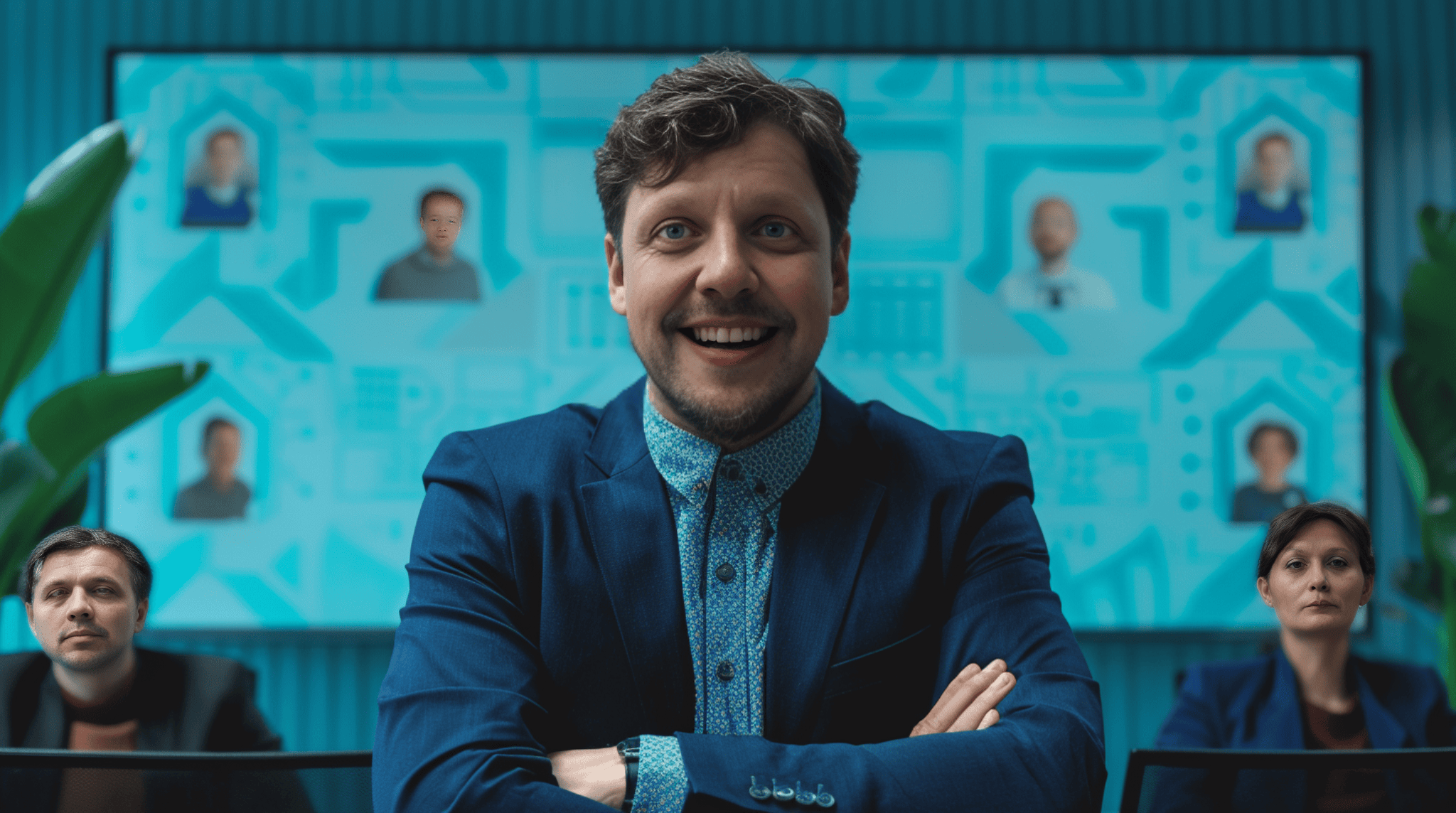 Generated image of CEO and swapped face